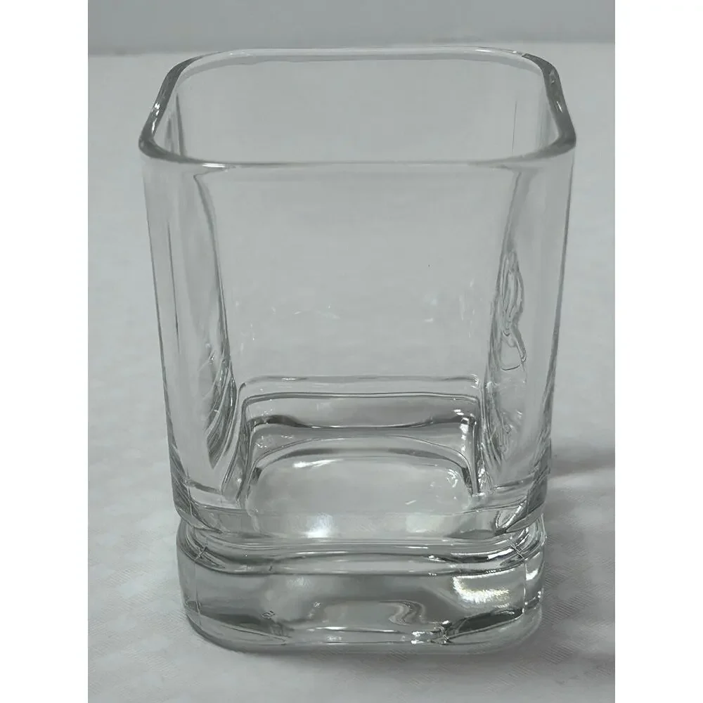 2000 Millennium Crown Royal Low Ball‎ Rocks Man Cave Glass - Square, Whiskey